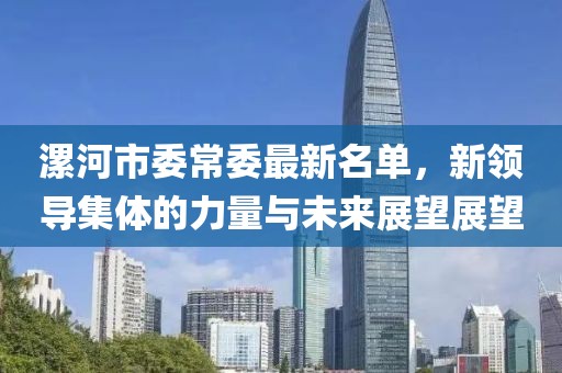 漯河市委常委最新名單，新領(lǐng)導(dǎo)集體的力量與未來(lái)展望展望