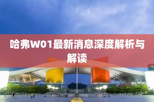 哈弗W01最新消息深度解析與解讀
