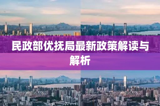 民政部優(yōu)撫局最新政策解讀與解析