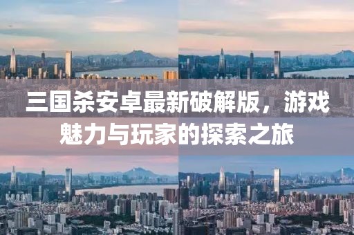三國殺安卓最新破解版，游戲魅力與玩家的探索之旅
