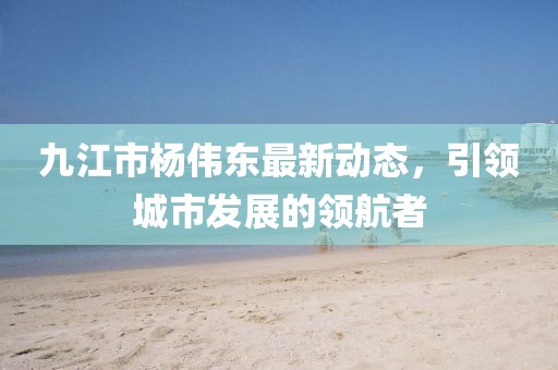 九江市楊偉東最新動態(tài)，引領城市發(fā)展的領航者