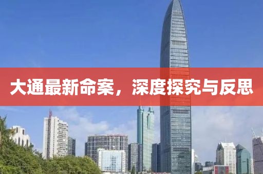 大通最新命案，深度探究與反思