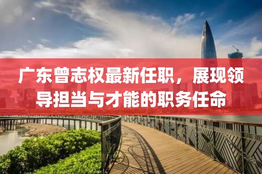 廣東曾志權(quán)最新任職，展現(xiàn)領(lǐng)導(dǎo)擔(dān)當(dāng)與才能的職務(wù)任命