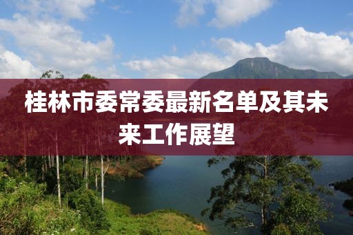 桂林市委常委最新名單及其未來工作展望