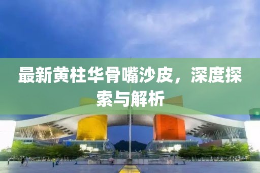 最新黃柱華骨嘴沙皮，深度探索與解析